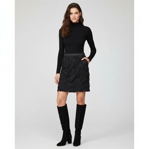 Womens Rossete Skirt Black Rose Floral Goth Bewitched Pencil Lace Romantic Sz 30